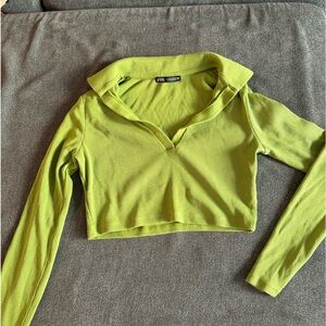 Zara cropped long sleeve